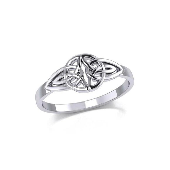 Celtic Endless Knotwork Sterling Silver Ring, Size 8, 9 - Picture 2 of 3
